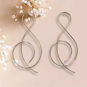 Anthropologie | Music Note Symbol | Music Earrings | Gold Earrings